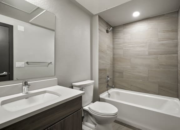bathroom in unit at Platform