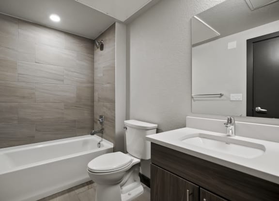 in unit bathroom at Platform