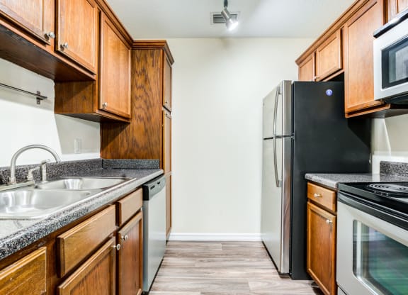 The Commons Apartments in Tampa Florida photo of renovated kitchen