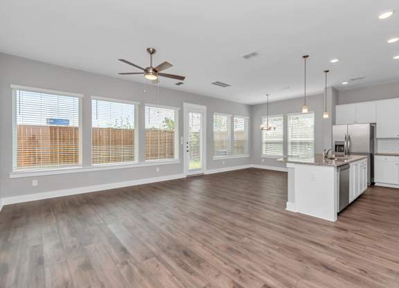 the avenues salt lake custom homes interior kitchen and living room