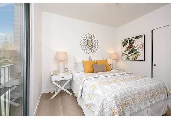 Bedroom with Juliette balcony