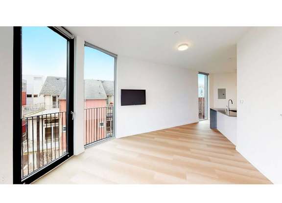 Living room with Juliette balcony