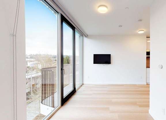 Studio floor-to-ceiling windows