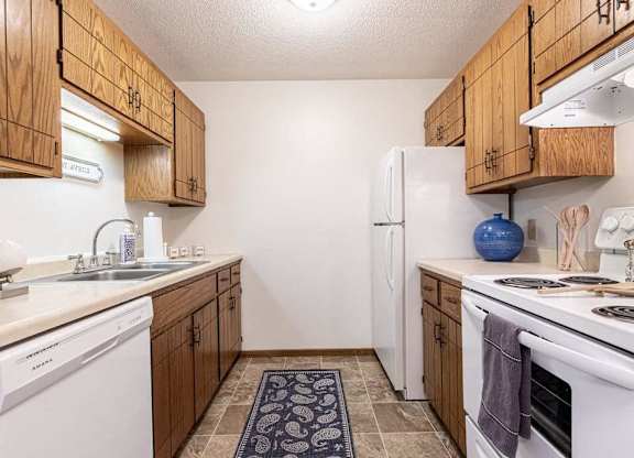 fully equipped kitchens at Uppertown Apartments