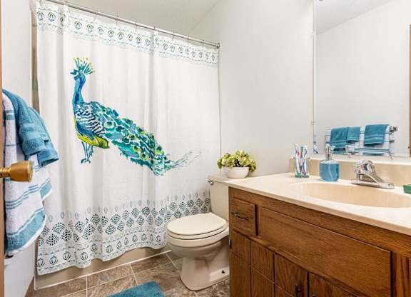 spacious bathroom in St Cloud MN apartments