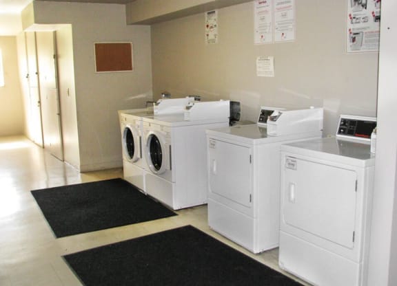 laundry center at apartment complex