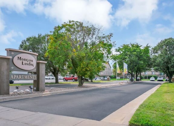 Morgans Landing apartments sign