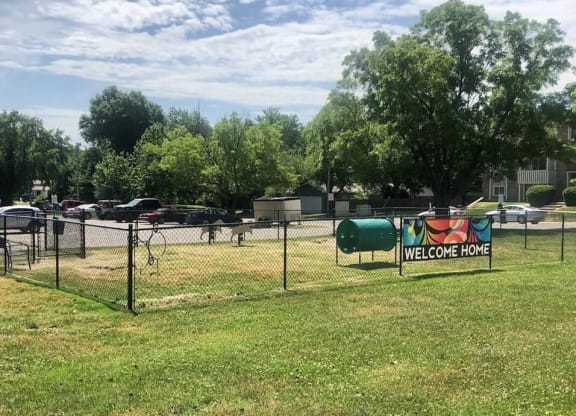 dog park at pet friendly apartments