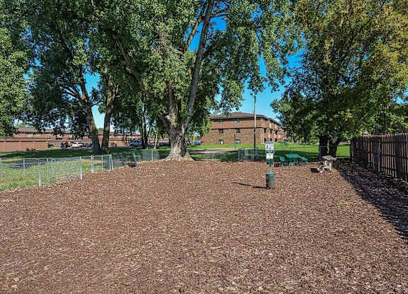 private dog park at Uppertown Apartments