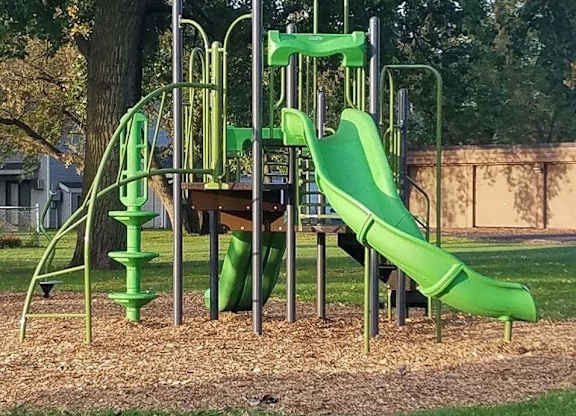 community playground for Uppertown apartment residents