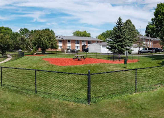Private dog park at Rochester MN Apartments