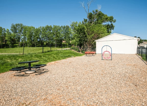 dog park at apartment complex