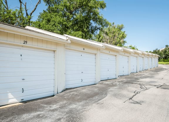 garages at apartment complex
