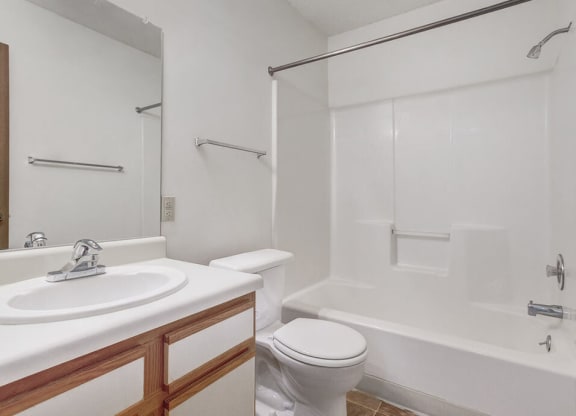bathroom at northridge crossing with bathtub