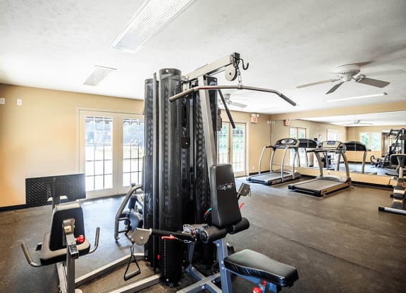 our apartments have a gym with plenty of equipment