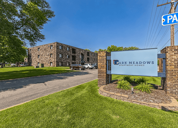 an image of the park meadows apartments sign