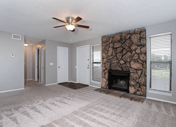 apartment with fireplace