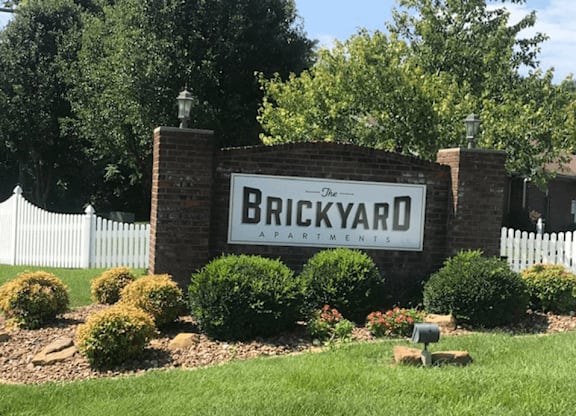 sign outside of brickyard apartments 