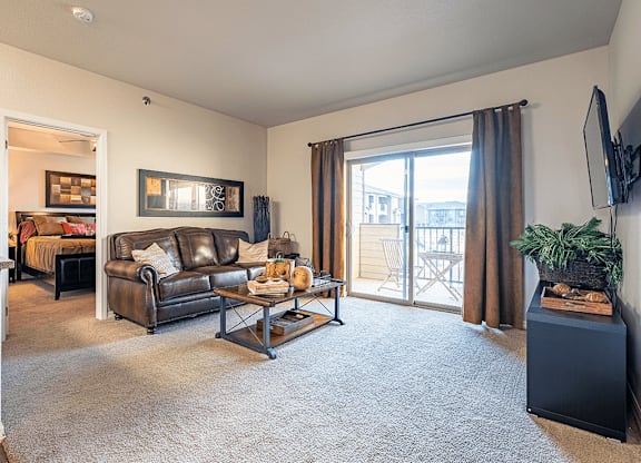apartment living room in Minot, ND