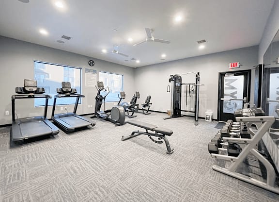 apartment with fitness center