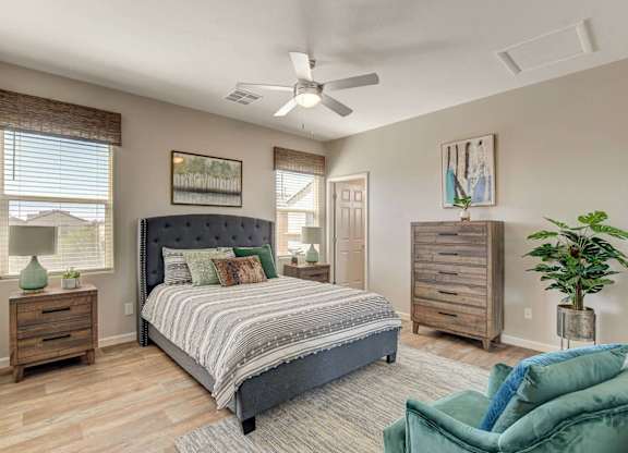 Beautiful Bright Bedroom With Wide Windows  at Habitat @ DTLV, Las Vegas, NV