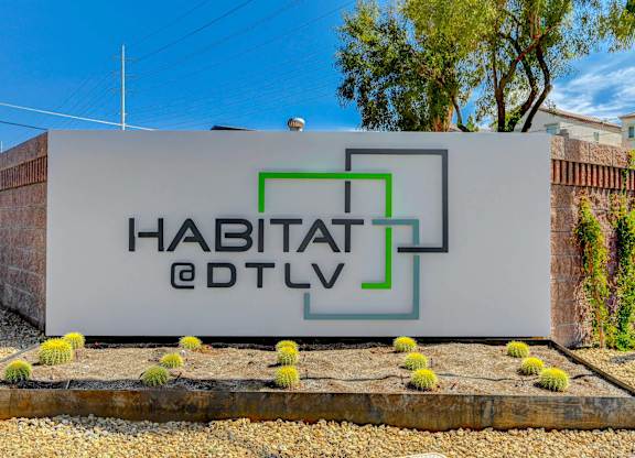 Property Signage at Habitat @ DTLV, Las Vegas, NV, 89106