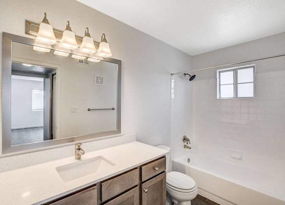 Bathroom With Bathtub at The 95 Apartments, Las Vegas, Nevada