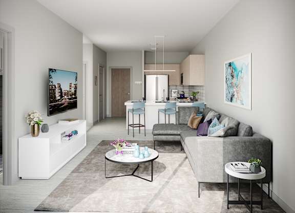 Living Room at Elevate Apartments, Madison