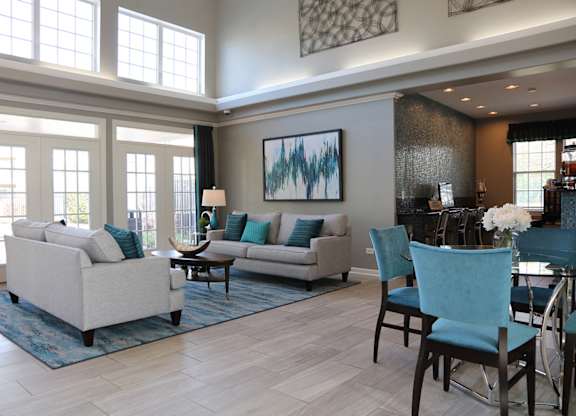 Renovated Clubroom at Landings at Amhurst Lake Apartments, Illinois