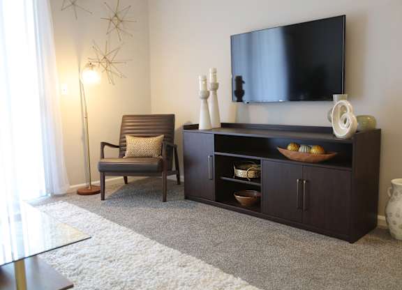 Large Living Area Patio or Balcony at Landings at Amhurst Lake Apartments, Waukegan, 60085