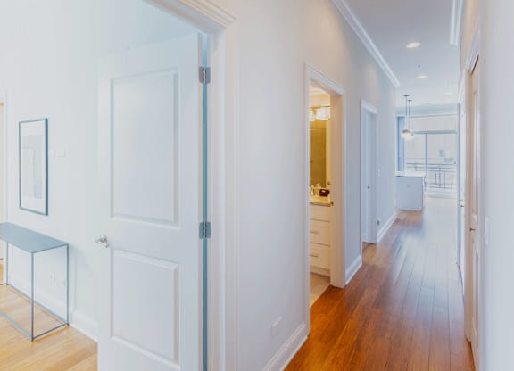 Hallway at Wells Place Apartments, Chicago
