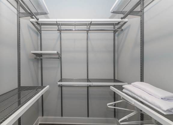 Closets with Elfa at The Residences of Wilmette, Wilmette, Illinois