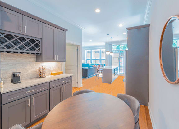 Mirror at Wells Place Apartments, Chicago, Illinois