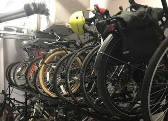 Bike Storage at Central Station, Illinois
