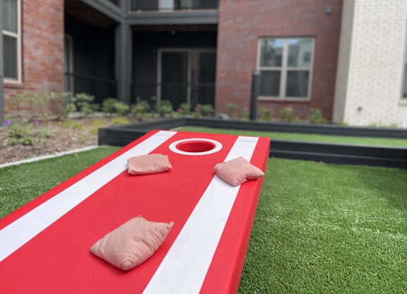 Cornhole Game at Elevate Apartments, Madison, WI, 53718