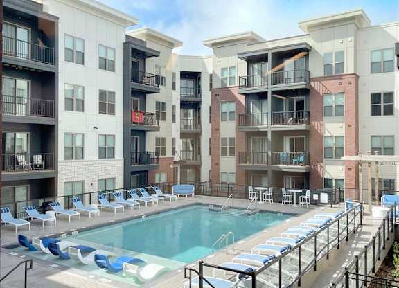 Pool With Sundecks at Elevate Apartments, Madison