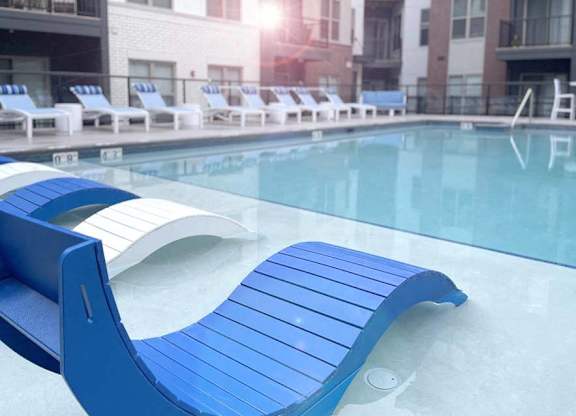 Poolside Lounger at Elevate Apartments, Madison