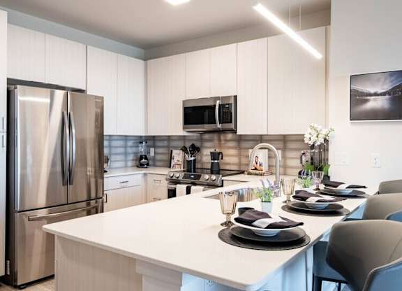 Island Kitchen at Elevate Apartments, Madison