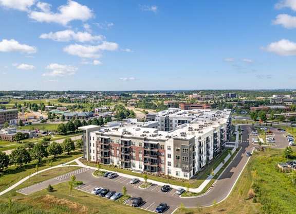 Drone Exterior View at Elevate Apartments, Madison, WI, 53718