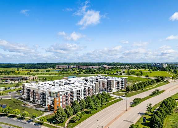 Aerial View at Elevate Apartments, Madison, WI, 53718