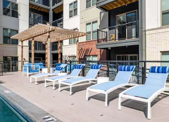 Pool Area at Elevate Apartments, Madison, WI