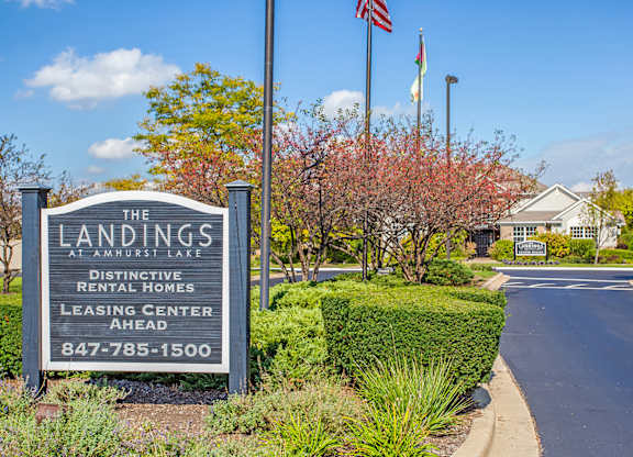 Sign at Landings at Amhurst Lake Apartments, Waukegan, IL, 60085