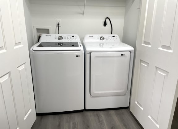 washer and dryer