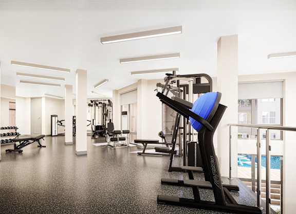 Fitness Center at Elevate Apartments, Madison, WI, 53718