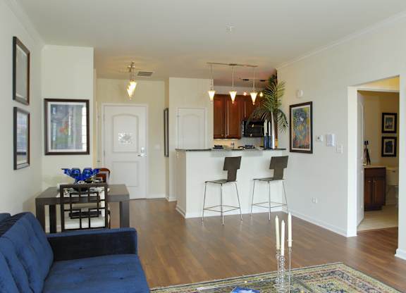 One Bedroom Living Room at Regency Place, Oakbrook Terrace, 60181