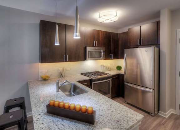 Kitchen at Apex 41, Lombard, IL, 60148