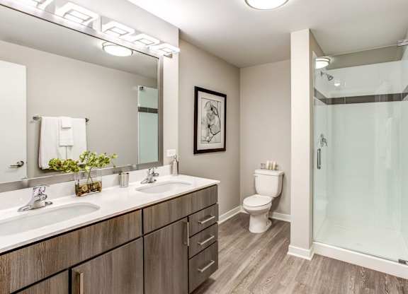 Bathroom at Apex 41, Lombard, Illinois