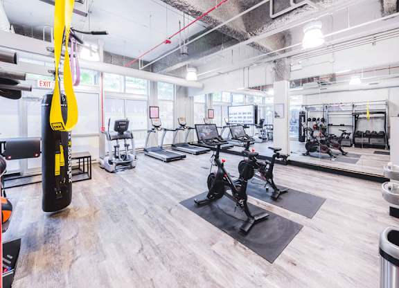 Gym at Wells Place Apartments, Chicago, Illinois