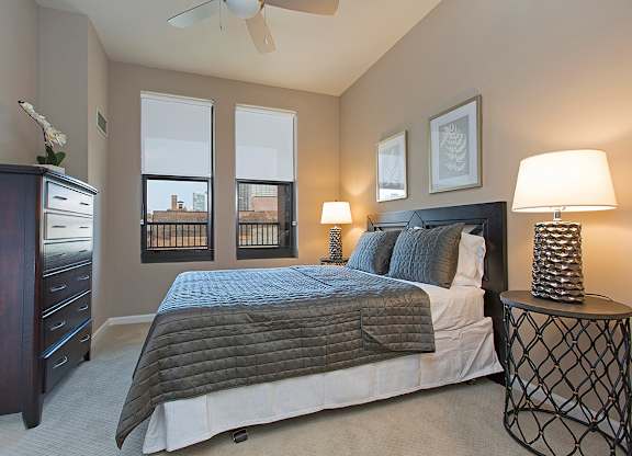 Bedroom at The Shelby, Chicago, IL, 60616