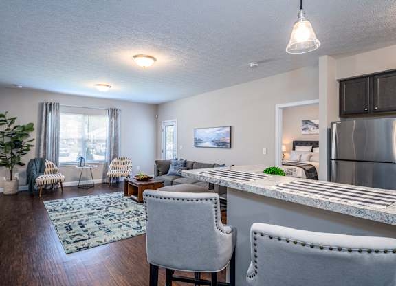 Patricks Square Kitchen and Living Room